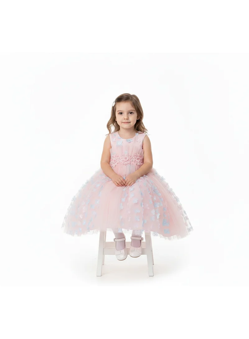 D'Daniela Floral Tulle Dress